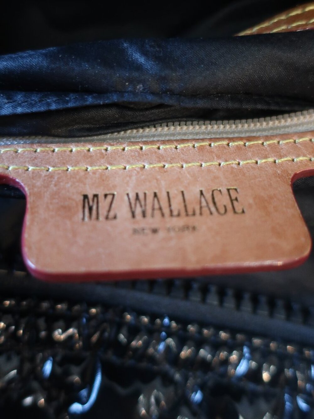 MZ Wallace Black Small Quilted Sutton Deluxe High Gloss Lacquer Finish Bag - Picture 13 of 13